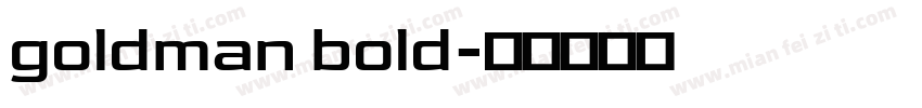 goldman bold字体转换